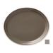Libbey ENG-8-C 12 3/16" x 10 1/8" Oval Englewood Platter - Porcelain, Mint Cream, Gray