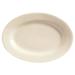 Libbey PWC-16 Oval Cream White Rolled Edge Platter, Princess White
