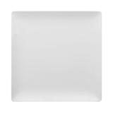 Libbey SL-10C Slate Coupe 10 7/8" Square Coupe Plate - Ultra Bright White, Slate