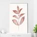 Red Barrel Studio® Red Leaf III by Tava Studios - Painting Canvas in Red/White | 33.5 H x 18 W in | Wayfair 0E9913E540D14F7BB1CFDEBA0E39433B