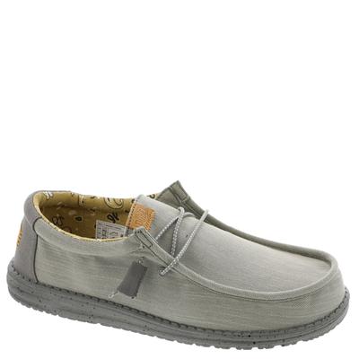 Hey Dude Wally Washed Canvas - Mens 13 Grey Oxford Medium