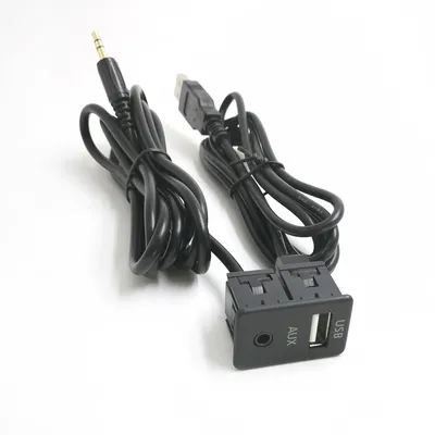 Biurlink 3 5 cm Auto Dash Unterputz USB Port Panel Auto Boot mm Aux USB Verlängerung kabel Adapter