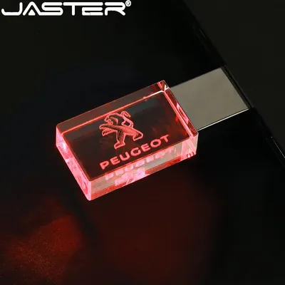 JASTER Auto Kristall Metall USB-Flash-Laufwerk Pendrive 4 GB 8 GB 16 GB 32 GB 64 GB 128 GB externer Image