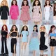 1/6 Puppe Outfits Set für Barbie Kleidung für Barbie Puppe Kleid fr/st T-Shirt Tank Top Rock Hose