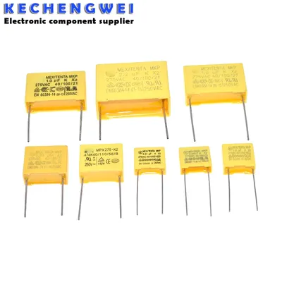 10 Stück 275VAC Kondensator X2 Serie 0,01UF ~ 2,2UF Polypropylen-Folienkondensator Neu 10nf 100nf Image
