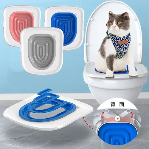 Beste Kunststoff Cat Toilet Training Kit Mehrweg Welpen Katzenstreu Matte Katze Wc Trainer Wc