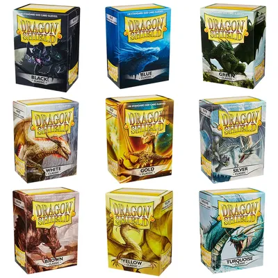Dragon Shield 100 PCS/BOX KLASSISCHE FARBEN Hohe Qualität Karten Ärmeln Bord Spiele Karten Spielen TCG Ärmeln Protector 66x91 Image