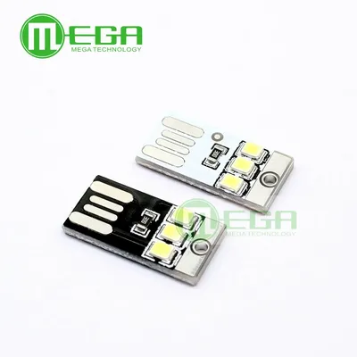 10PCS Mini Nacht USB LED Schlüsselanhänger Tragbare Power White Board Tasche Karte Lampe LED Black Image