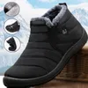 Herrenstiefel, wasserdichte Winterstiefel, leichte Schneestiefel, warmes Fell, Herrenschuhe, Übergröße 47, Unisex-Stiefeletten, zum Hineinschlüpfen, Freizeitschuhe