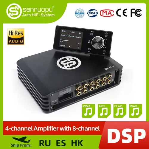 Sennuopu Auto DSP Prozessor 4 Kanal Verstärker 8 Kanäle Digital Sound Prozessoren mit LCD