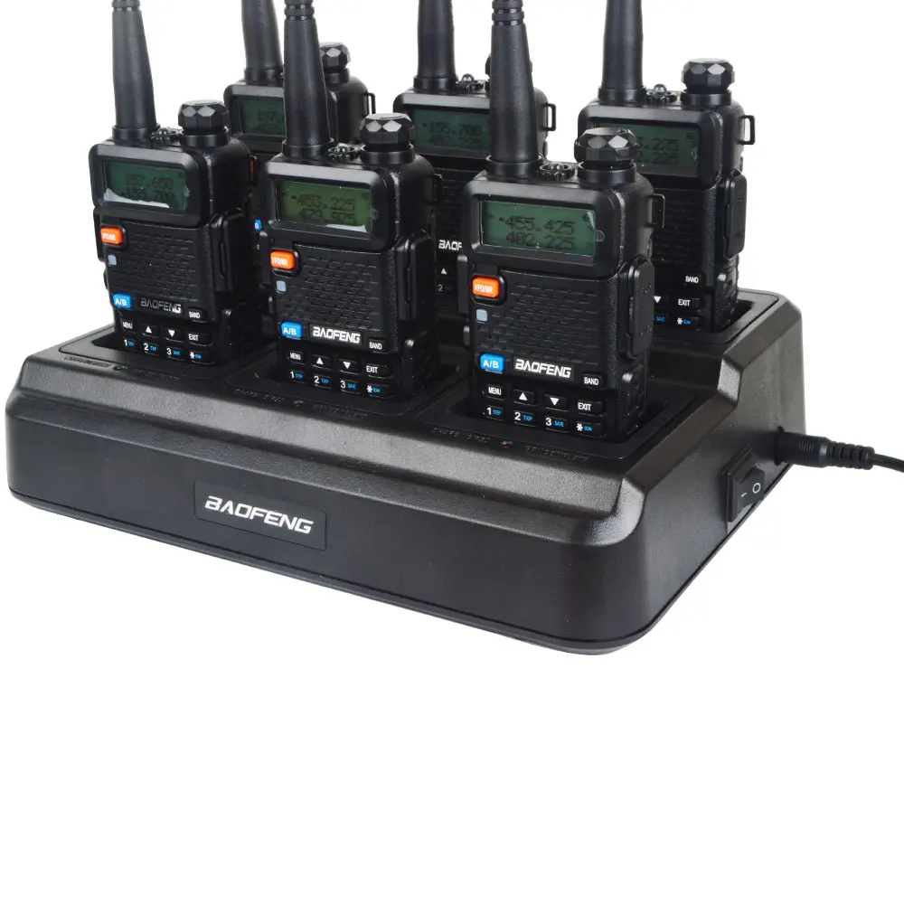 Sechs-Wege-Ladegerät Baofeng UV-5R Walkie Talkie Intelligentes schnelles Multi-Ladegerät BL-5X6 Image