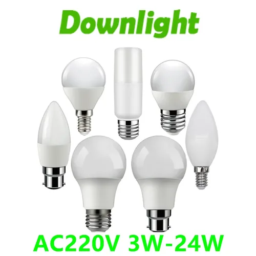 LED energiesparlampe AC220V 3w-24w E14 E27 B22 3000K 4000K 6000K Lampe mit Ce Rohs Für Home Office
