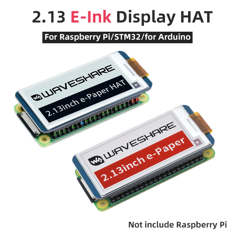 2,13 Zoll E-Ink Display HAT 250x122 E-Paper SPI InterfaceScreen für Raspberry Pi 4B 3B+ 3B Zero STM32 Jetson Nano für Arduino Image