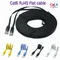 0,2 m 0,5 m 1m 3m 5m-30m CAT6 Flache Ethernet Kabel RJ45 Patch LAN KATZE 6 Netzwerk 32AWG kabel Für Computer Router Laptop Maschine zimmer