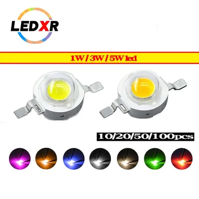 1/3/5W high-power lumen LED lampe perlen weiß rot grün blau und gelb volle-spektrum engineering