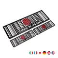 3D Bar Code Aufkleber Made In Japan In USA UK Italien Deutschland Motorrad Tank Pad Aufkleber