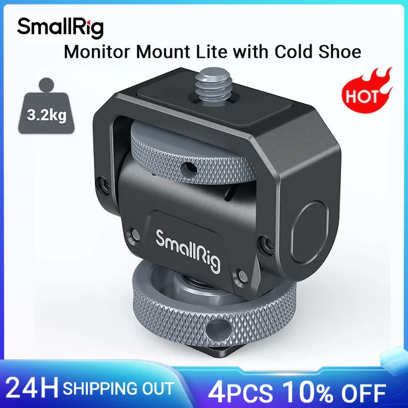 SmallRig Monitor Montieren Lite mit Kalten Schuh Swivel 360 ° und Tilt 180 ° Halter für Monitor LED & Video schießen Zubehör Magie Arm Image