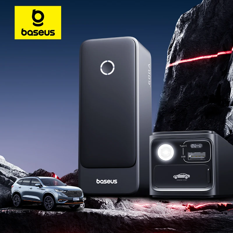 Baseus 600A Starthilfe 6000 mAh Autobatterie-Ladegerät für Auto-Notstrombank Booster Startgerät Auto Starthilfe Image