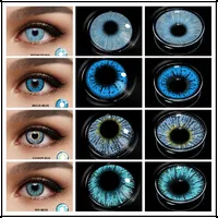 EYESHARE Bunte Kontaktlinsen Cosplay Kontaktlinsen für Augen 1 Paar Schönheit Farbige Kontaktlinsen
