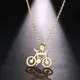 DOTIFI Edelstahl Halskette Für Frauen Mann Klassische Fahrrad Gold Farbe Choker Anhänger Halskette