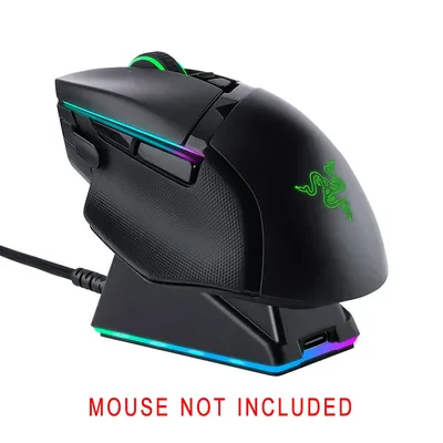 Chroma RGB-Ladestation für Raz.er Wireless Mouse DeathAdder V2 Pro, Naga Pro, Viper Ultimate und Basilisk Ultimate Mouse
