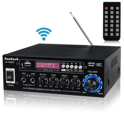 SUNBUCK AV-660BT/AK370 BT5.0 Sound Verstärker Hause Auto Theater Audio Verstärker 110 V/220 V Image