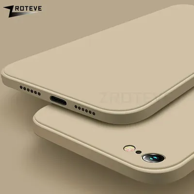 SE 2020 Fall ZROTEVE Platz Flüssiges Silikon Soft Cover Coque Für Apple iPhone 8 7 6 S 6 S Plus SE