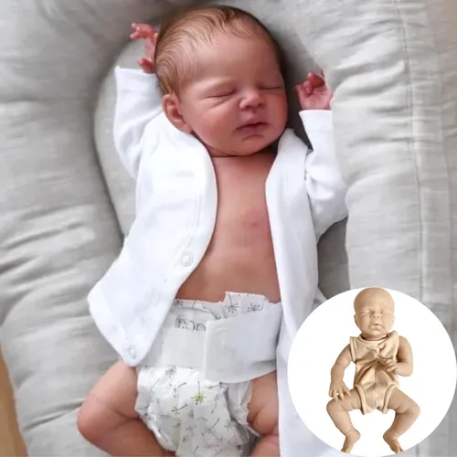 Bebe wieder geborene Puppe Kit Neugeborene 16 Zoll Zendric wieder geborene Puppe Kits leer unbemalte