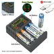 Batterie Ladegerät 4 Slot Intelligente Schnelle Ladung Mit Anzeige Für 1 2 V NiMH NiCd AAA/AA Akkus