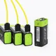 Heißer verkauf ZNTER 600mAh USB 9V lithium-akku 6F22 lithium-polymer-batterie + Micro USB lade kabel