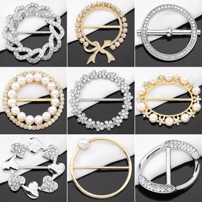 T-Shirt Saum geknotet Knopf Ring Kleidung Accessoires Mode Perle Taille Metall Ecke geknotete Knöpfe