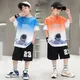 Jungen Sommer schnell trocknende Basketball Trikot Sport Kurzarm Anzüge 5-14 Jahre Kinder Mode 2