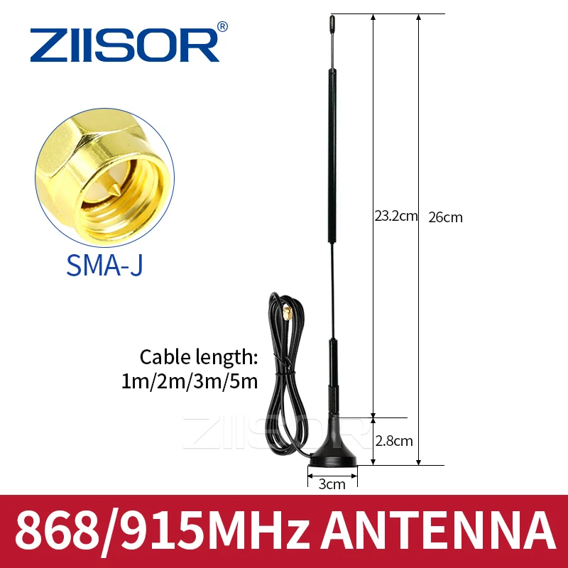 868 MHz LoRa-Antenne WiFi 915 MHz Langstreckenantenne für 923 MHz RP SMA-Stecker Helium-Miner-Antenne Indoor Low SWR Image