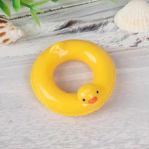 1:6 1:12 puppenhaus Miniatur Gelb Ente Leben Schwimmen Ring Für Puppe Puppenhaus Dekor 4 5 cm * 2cm