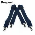 1Pc Deepeel 5*120cm Neue Mode Große Männer Hosenträger Hosen Schwarz Haken Schnalle 4 Clip Stretch