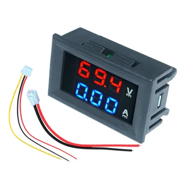 Mini Digital Auto Voltmeter Amperemeter DC 100V 10A 50A 100 EINE LED Display Panel Amp Volt Spannung