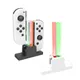 Für Nintend Freude-con Controller Dual Ladegerät Joystick Ladegerät Stehen Halter LED für Nintendo