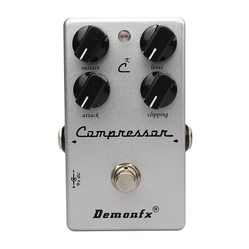 Demonfx Kompressor /Overdrive /Booster Hochwertiges Gitarreneffektpedal mit True Bypass