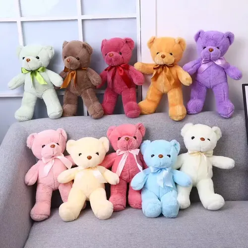 10 Farben 30cm farbige Bär Plüschtiere gefüllt Teddybär weichen Bären Hochzeits geschenke Mädchen