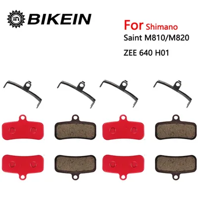 4 pairs Harz/keramik/Voll metall Bike Disc Bremsbeläge Anzug für Shimano Saint M810 M820 ZEE 640 h01