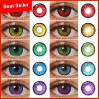Farbe Kontaktlinsen Für Augen Anime Cosplay Farbige Linsen Blau Rot Bunten Linsen Kontaktlinsen