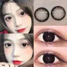 Bio-essenz 1 Paar Colorcon Koreanische Farbige Kontaktlinsen für Augen Big Eye Linsen Braun Linsen