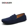 DEKABR Größe 49 Männer Casual Schuhe Mode Männer Schuhe Aus Echtem Leder Männer Loafer Mokassins
