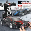 Elektrische rc auto 2 in 1 transformation roboter sport fahrzeug modell roboter jungen spielzeug