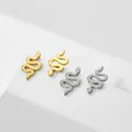 Skyrim Mini niedlichen Schlange Ohr stecker für Frauen Mädchen Edelstahl Gold Farbe Tier Ohr stecker