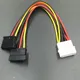 1 stücke Serial ATA SATA 4 Pin IDE Molex Zu 1/2/3 von 15 Pin HDD Power Adapter Kabel Heißer Weltweit