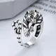 Wilder Tiger Ring für Männer Frauen Vintage Silber Farbe Tier Stil Einfache Trendy Schmuck Geschenk