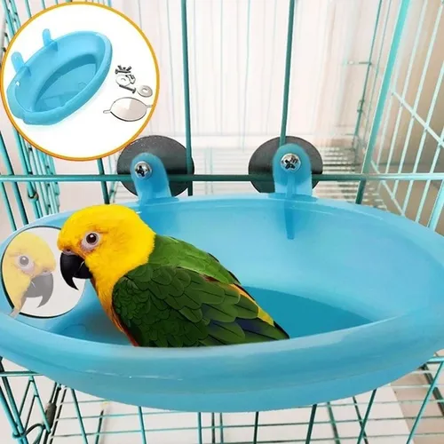Pet Vogel Bad Käfig Papagei Badewanne Mit Spiegel Vogel Käfig Zubehör Dusche Box Kleine Papagei