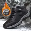 2025, Winter Leder Stiefel Frauen Männer Schuhe Wasserdichte Stiefel Mann Plüsch Warm Halten
