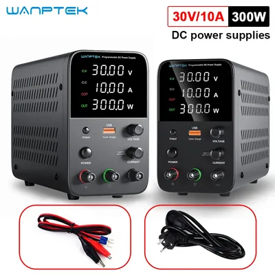 Wanptek Programmierbares Gleichstromnetzteil WPS3010H Laborwartungswerkbank 30 V 10 A Spannungsstromregler AC 220 V 110 V Image